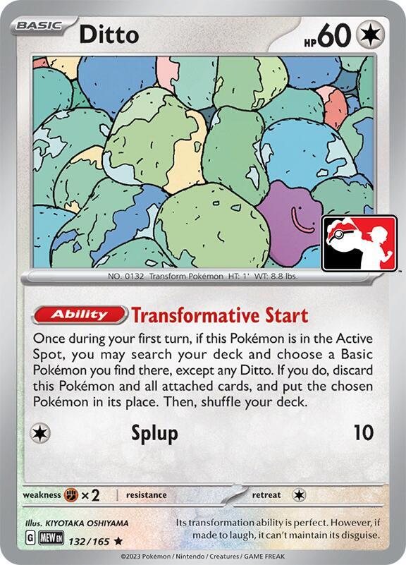 Ditto - 132/165 - Prize Pack Series Cards